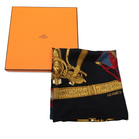 Authentic Hermes Carré Grand Uniforme Silk Scarf - Picture 6 of 6